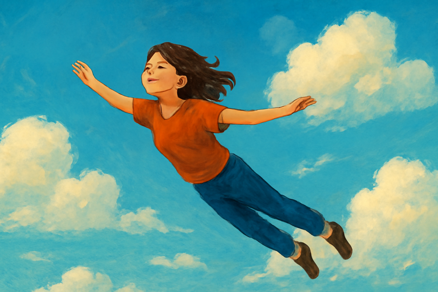 気持ちいい空を飛ぶ夢は自己肯定感の高まりを示している