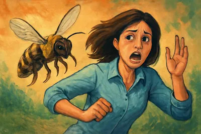 蜂から逃げる夢って何を意味する?
