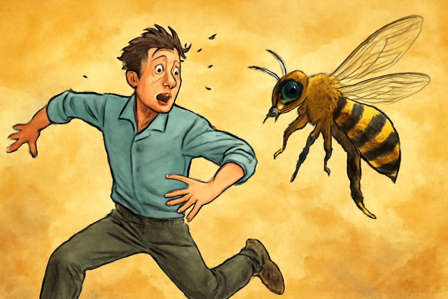 なぜ蜂から逃げる夢を見るのか？