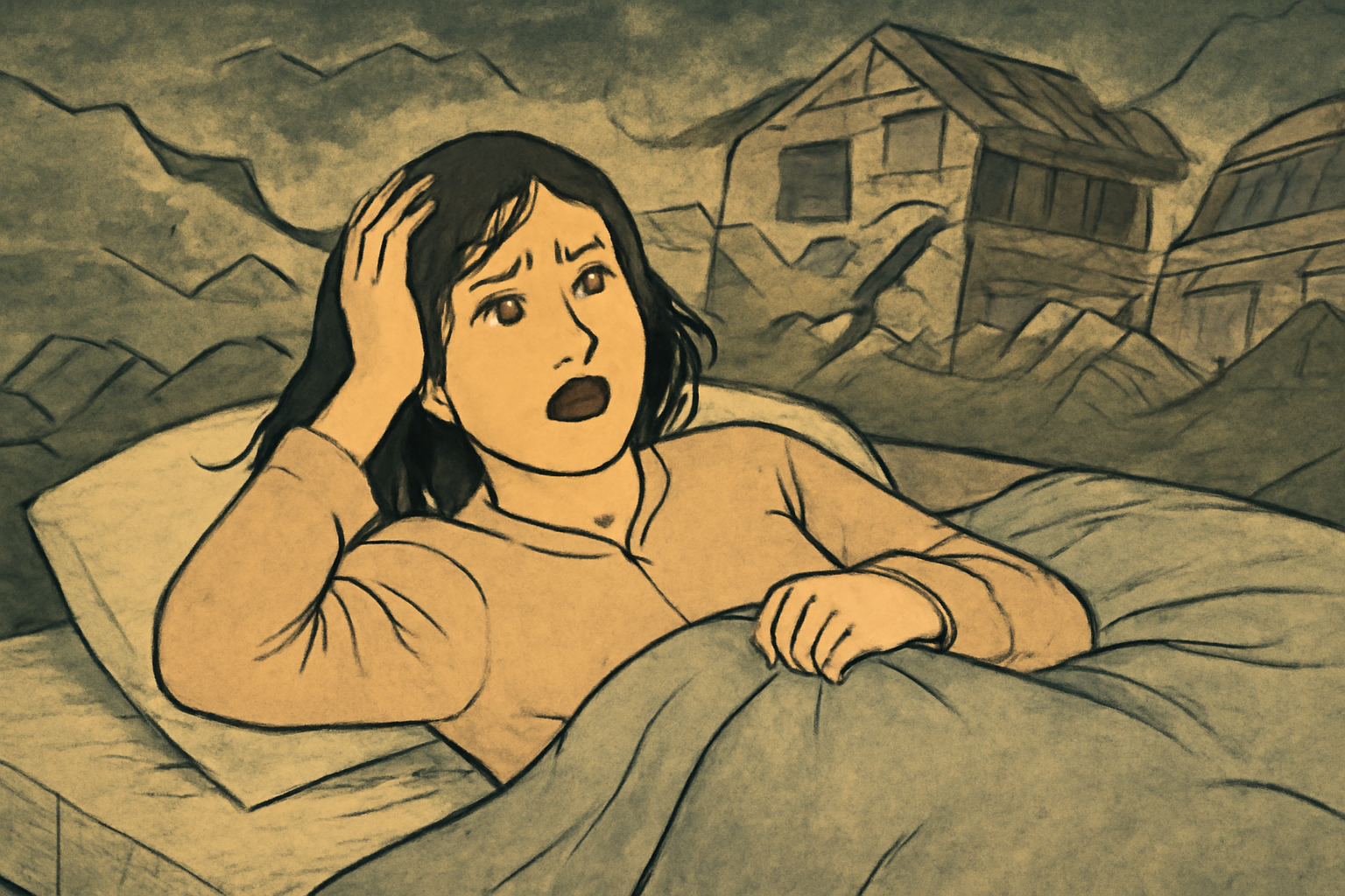 なぜ地震の夢を途中で起きるのか？